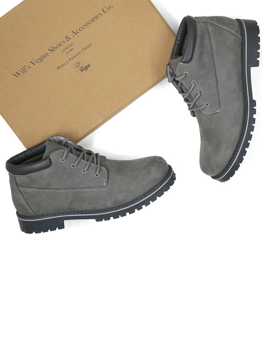 Low Dock Boots in Black Vegan Suede