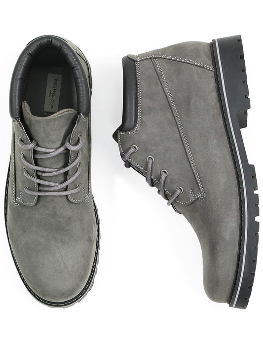 Low Dock Boots in Black Vegan Suede