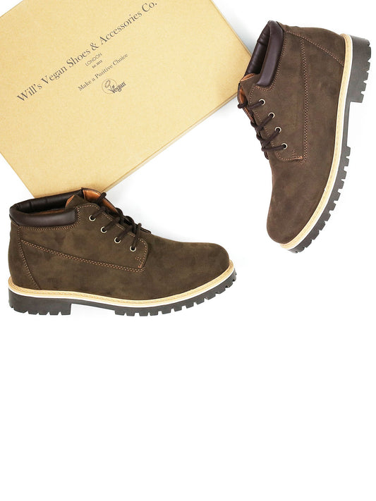 Low Dock Boots in Black Vegan Suede