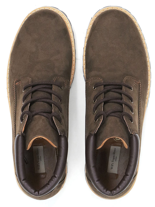 Low Dock Boots in Black Vegan Suede