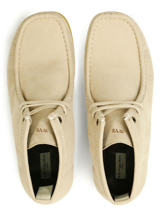 Moccasin Boots in Brown Vegan Suede