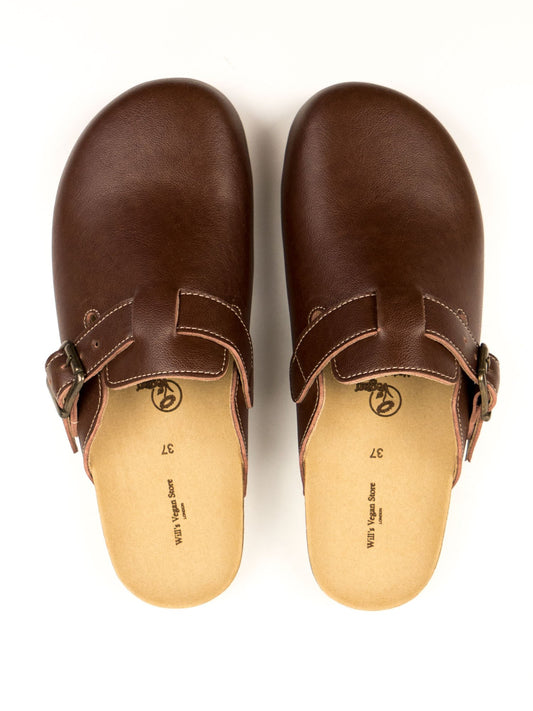 Clog Footbed Sandals in Chestnut