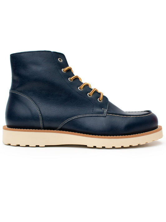 Low Rig Boots in Navy Blue