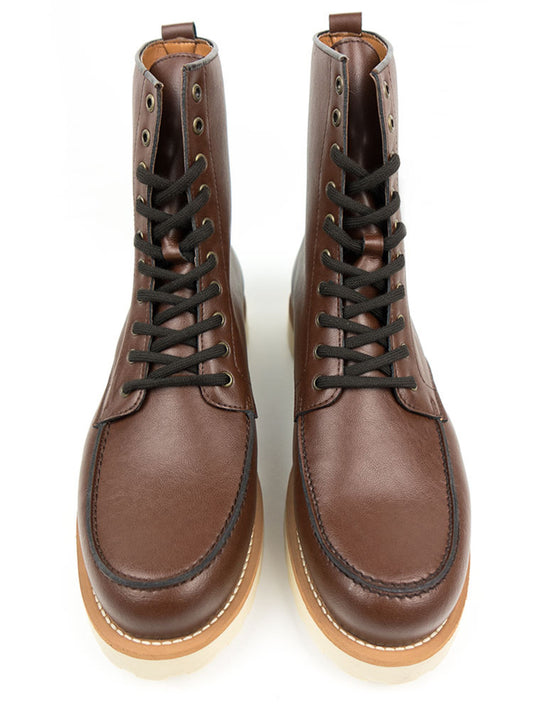High Rig Boots in Dark Brown