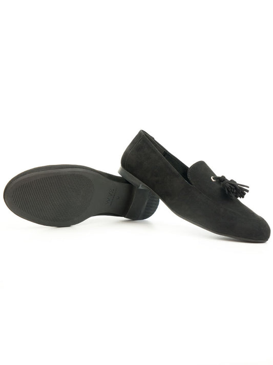 Tassle Loafers in Silver