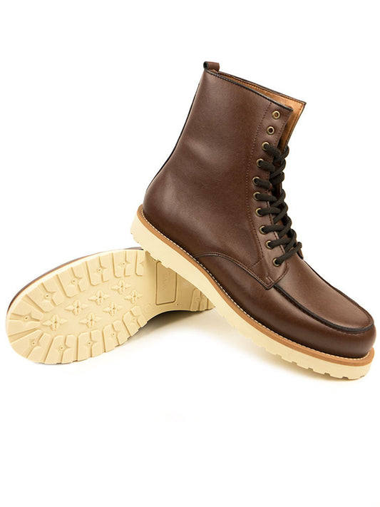 High Rig Boots in Dark Brown