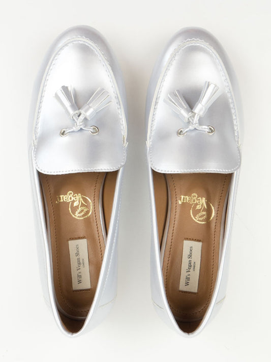 Tassle Loafers in Silver