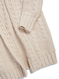 Recycled Chunky Knit Cardigan, detail