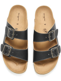 Two Strap Footbed Sandals, toe detail