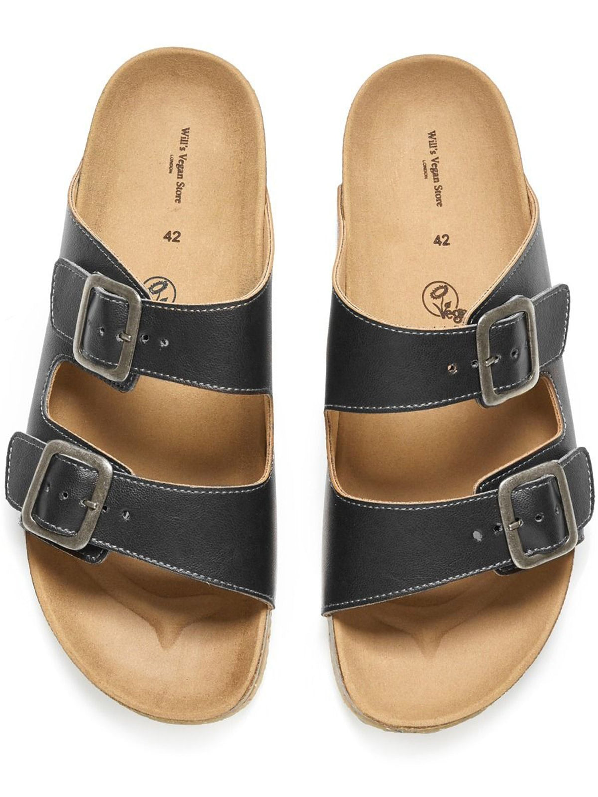 Two Strap Footbed Sandals, toe detail