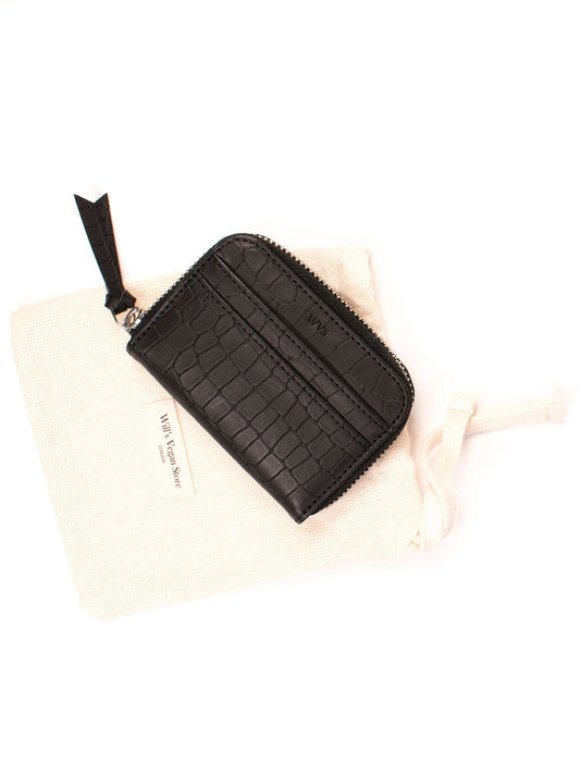 Coin Purse in Analine Mock Croc