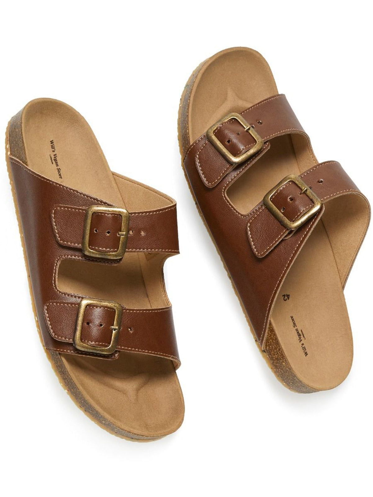 Two Strap Footbed Sandals, toe detail