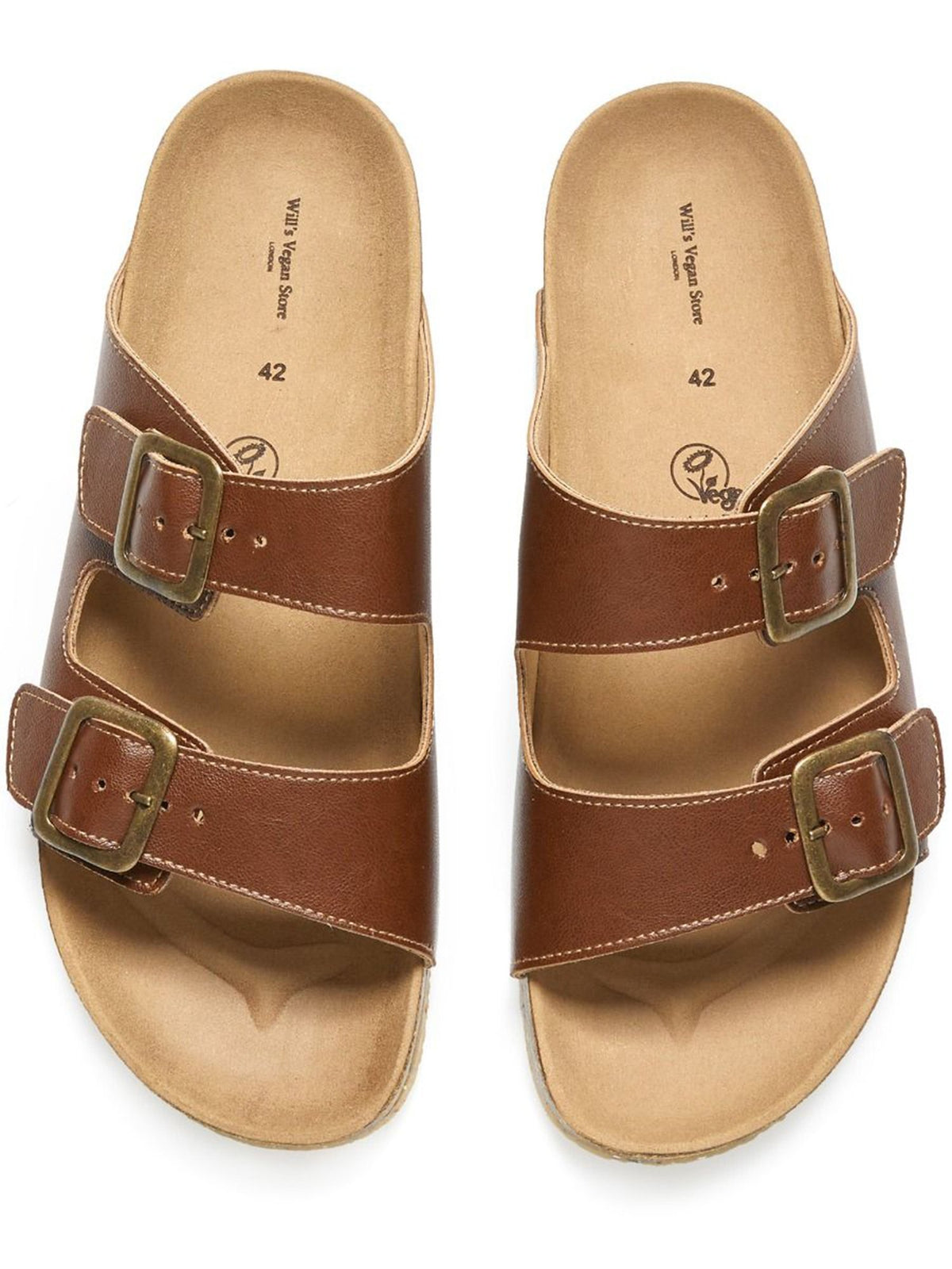 Two Strap Footbed Sandals, toe detail